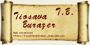 Tiosava Burazer vizit kartica